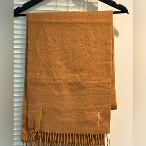 YSL Yves Saint Laurent Italian Scarf with Cashmere Blend